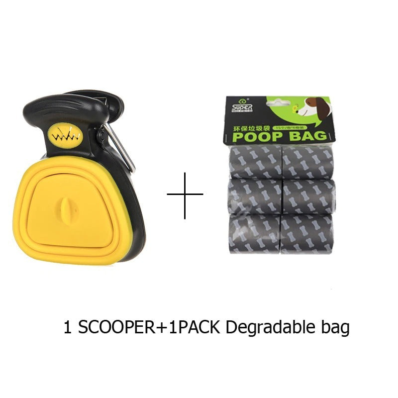 Pet Travel Foldable Pooper Scooper Dog Pooper Scooper For Large Dog-Portable Sanitary Dog Waste-Heavy Duty Dog Waste Cleaner