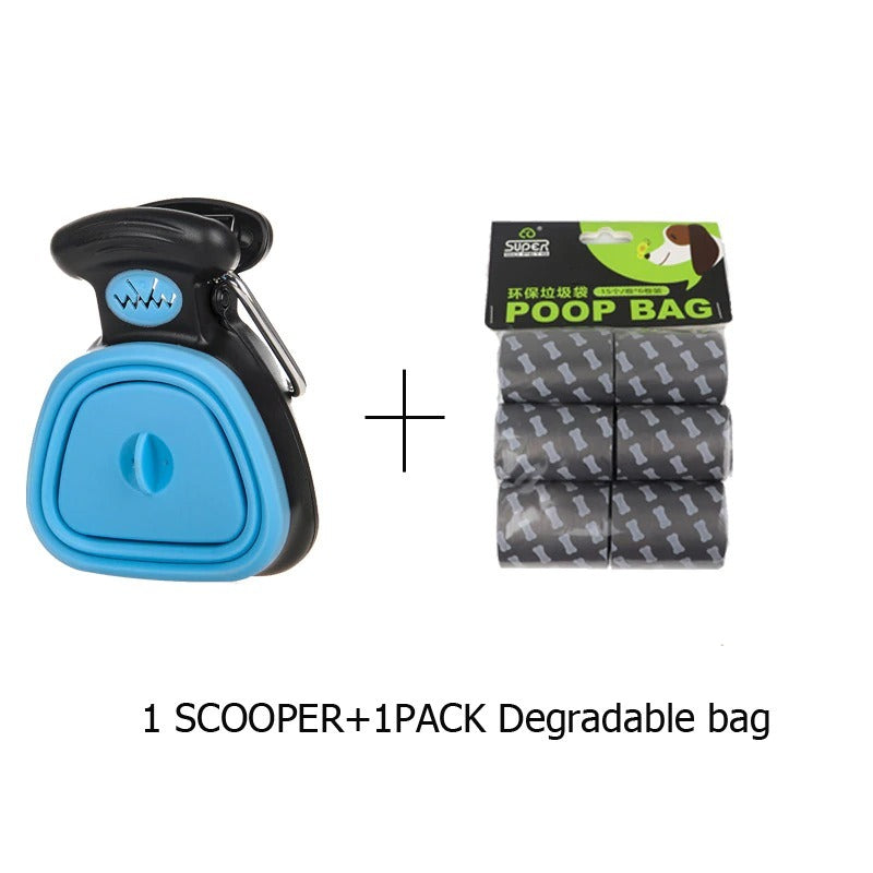 Pet Travel Foldable Pooper Scooper Dog Pooper Scooper For Large Dog-Portable Sanitary Dog Waste-Heavy Duty Dog Waste Cleaner